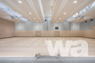 Ersatzneubau Sporthalle Fasanenhofschule Stuttgart – Ansicht West | © Henrik Schipper Photography
