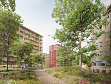 Surélévation et réaménagements des espaces extérieurs immeubles Miléant-Borges