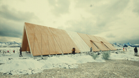 Iceland Ski Snow Cabin