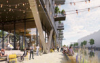 1. Preis: Brücke ins Quartier, Berlin | Auftraggeber: Trockland Management GmbH | Architekten: GRAFT