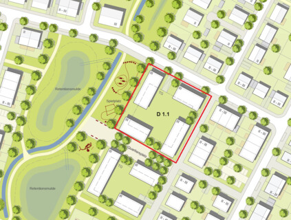 Lageplan des Grundstückes im Baugebiet „Neuer Soester Norden“ | © NRW.URBAN Kommunale Entwicklung GmbH, Dortmund