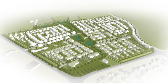 Perspektive des Gesamtgebietes „Neuer Soester Norden“ | © NRW.URBAN Kommunale Entwicklung GmbH, Dortmund