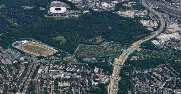 Städtebau und Freiraum für "Quartiere am Volkspark" der Science City Hamburg Bahrenfeld