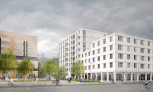 Kategorie 1: Projekt in Planung | Nominierung: Ort der Vielfalt (Berlin-Moabit, Assetklasse: Mixed use) | Bildquelle: CKRS – Architektengesellschaft mbH – Rendering