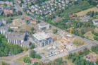 Zentralbibliothek der Justus-Liebig-Universität in Gießen - Luftaufnahme 9/2024 | © wettbewerbe aktuell