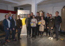 Preisverleihung des Domo Awards 2024 | v.l.n.r. Carolin Strotmann, Mike Gralla, Christina Zimmermann, Prof. Anne Hangebruch, Marvin Simons, Luiz Seitz, Emilija Macianskaite, Matthias Dierker, Maria Sobotta, Prof. Christian Hartz, Stefan Szuggat, Marius Schreilechner, Joachim Hein | Foto: © Detlef Podehl