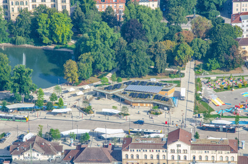 Radstation mit Gastronomie Europaplatz | © wa wettbewerbe aktuell