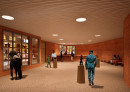 Ticket Store rendering – interior view | © Kéré Architecture