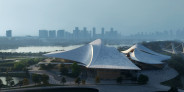 Zhejiang Shaoxing Shangyu District Cao’e River Culture and Art Centre, Shaoxing, China | Zaha Hadid Limited (trading as Zaha Hadid Architects) and Central-South Architectural Design Institute Co., Ltd | Render by Proloog