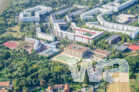 Integrierte Sekundarschule mit Dreifeldsporthalle in der Wartiner Straße | Luftaufnahme | September 2024 | © wa wettbewerbe aktuell