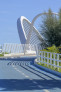 Cycling and pedestrian bridge over the Ete Vivo river, Fermo - Porto San Giorgio (Italy) | Platek srl, Rodengo Saiano | Arkteam Architetti - Ascoli Piceno | Photo: © Ottavio Tomasini