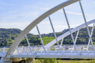 Cycling and pedestrian bridge over the Ete Vivo river, Fermo - Porto San Giorgio (Italy) | Platek srl, Rodengo Saiano | Arkteam Architetti - Ascoli Piceno | Photo: © Ottavio Tomasini