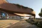 Centre of Mediterranean Culture, Reggio Calabria, Italy | Zaha Hadid Architects, London | Entrance render by NightNurse