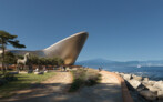 Centre of Mediterranean Culture, Reggio Calabria, Italy | Zaha Hadid Architects, London | Northern park render by NightNurse