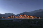 Gelephu International Airport, Gelephu, The Kingdom of Bhutan | BIG Bjarke Ingels Group | Concept apron view by BIG