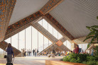 Gelephu International Airport, Gelephu, The Kingdom of Bhutan | BIG Bjarke Ingels Group | Concept airport departure lounge by BIG