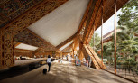 Gelephu International Airport, Gelephu, The Kingdom of Bhutan | BIG Bjarke Ingels Group | Concept baggage reclaim by BIG